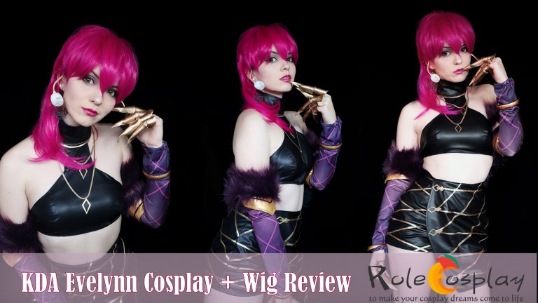 KDA Evelynn Cosplay + Wig Review from Rolecosplay
