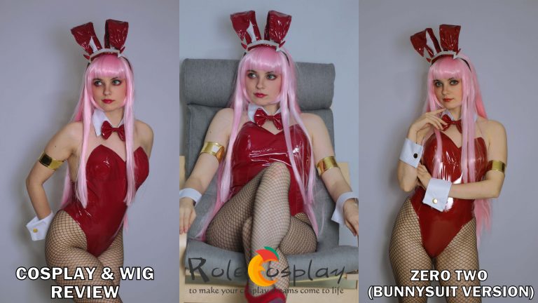 Cosplay & Wig Review: Zero Two (Darling in the FranXX) Bunnysuit from Rolecosplay