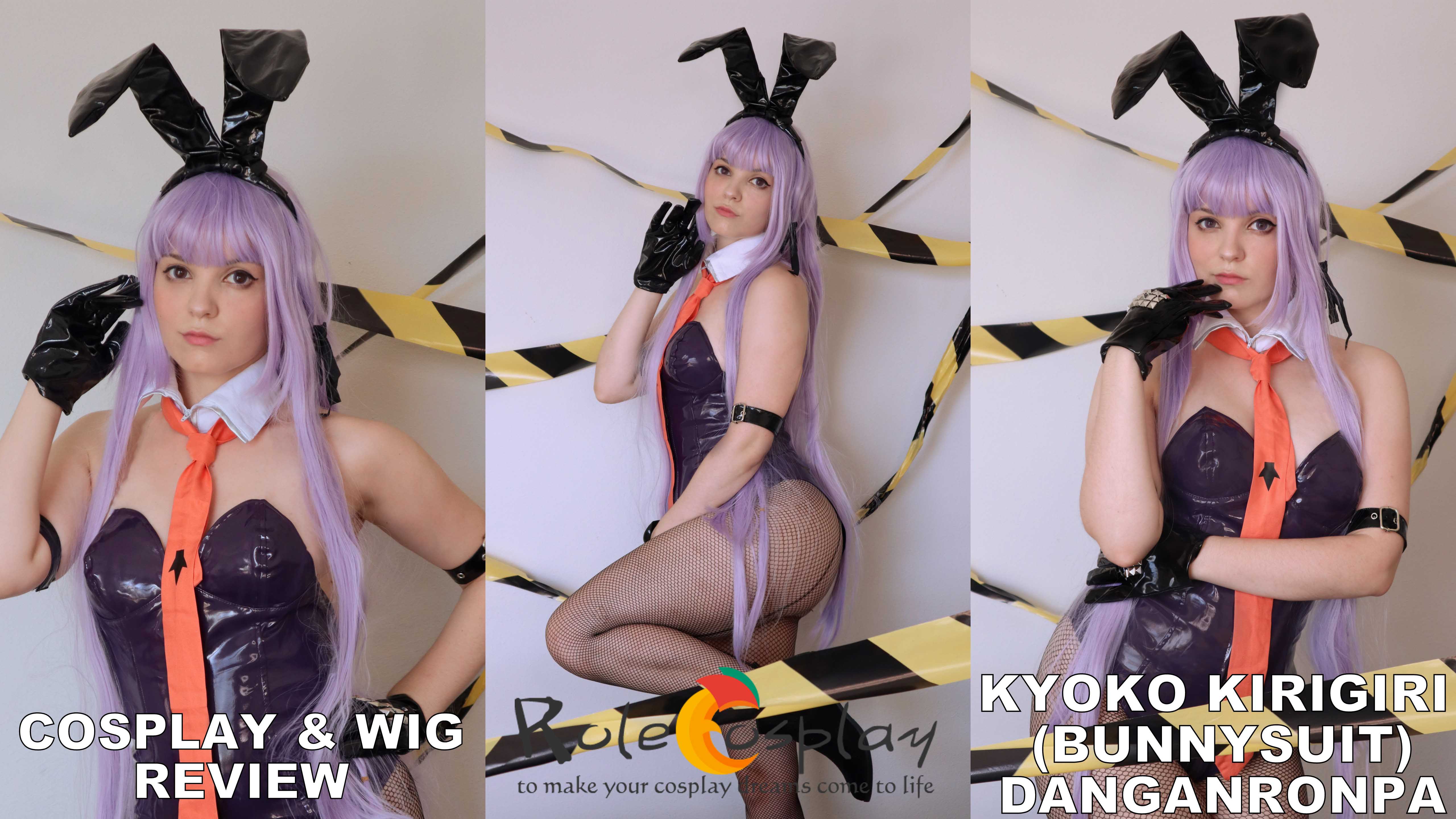Cosplay & Wig Review: Kyoko Kirigiri Bunnysuit (Danganronpa) from Rolecosplay