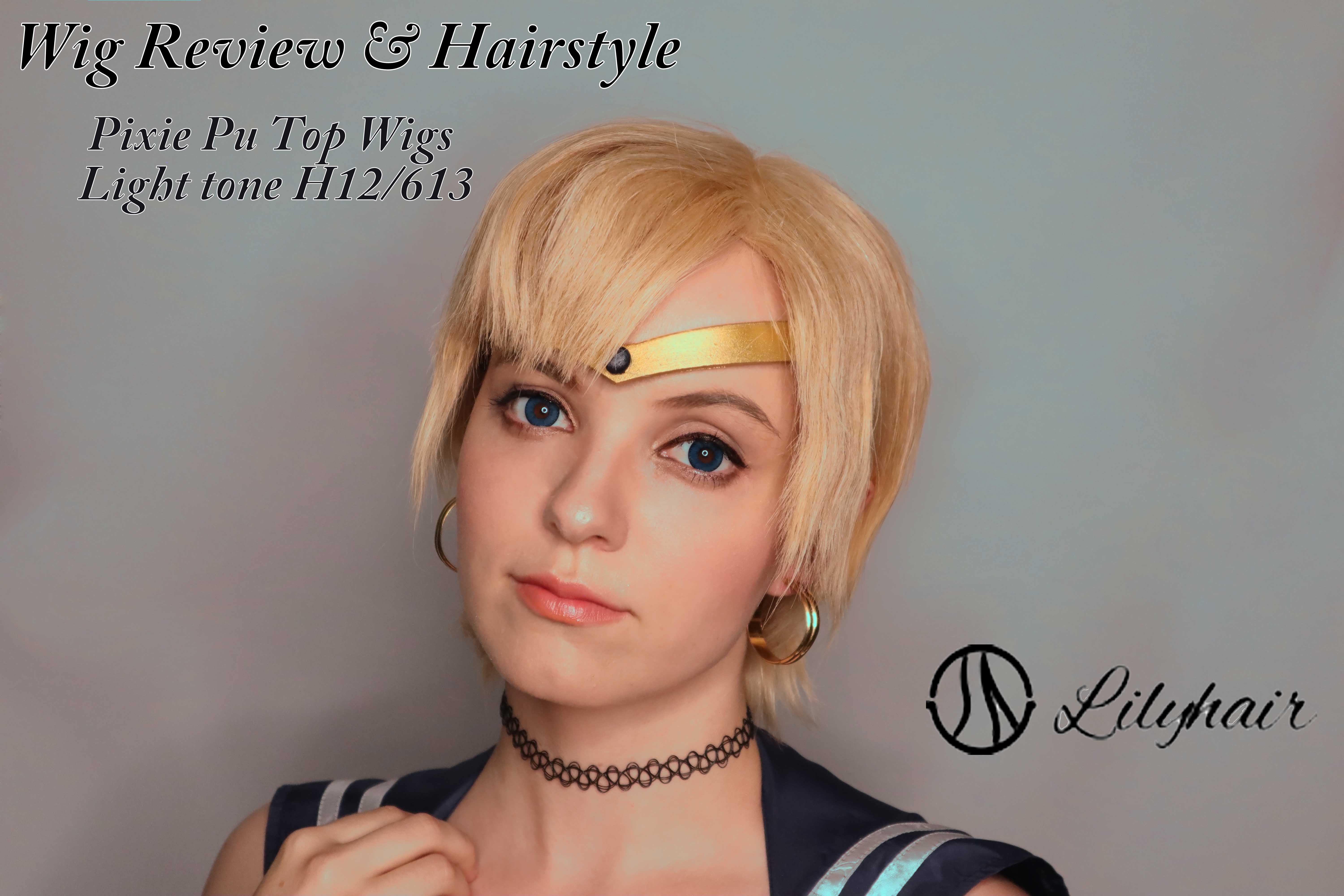 Wig Review & hairstyle tutorial: Pixie Pu Top Wig in Light-tone (H12-613) from Lily Hair
