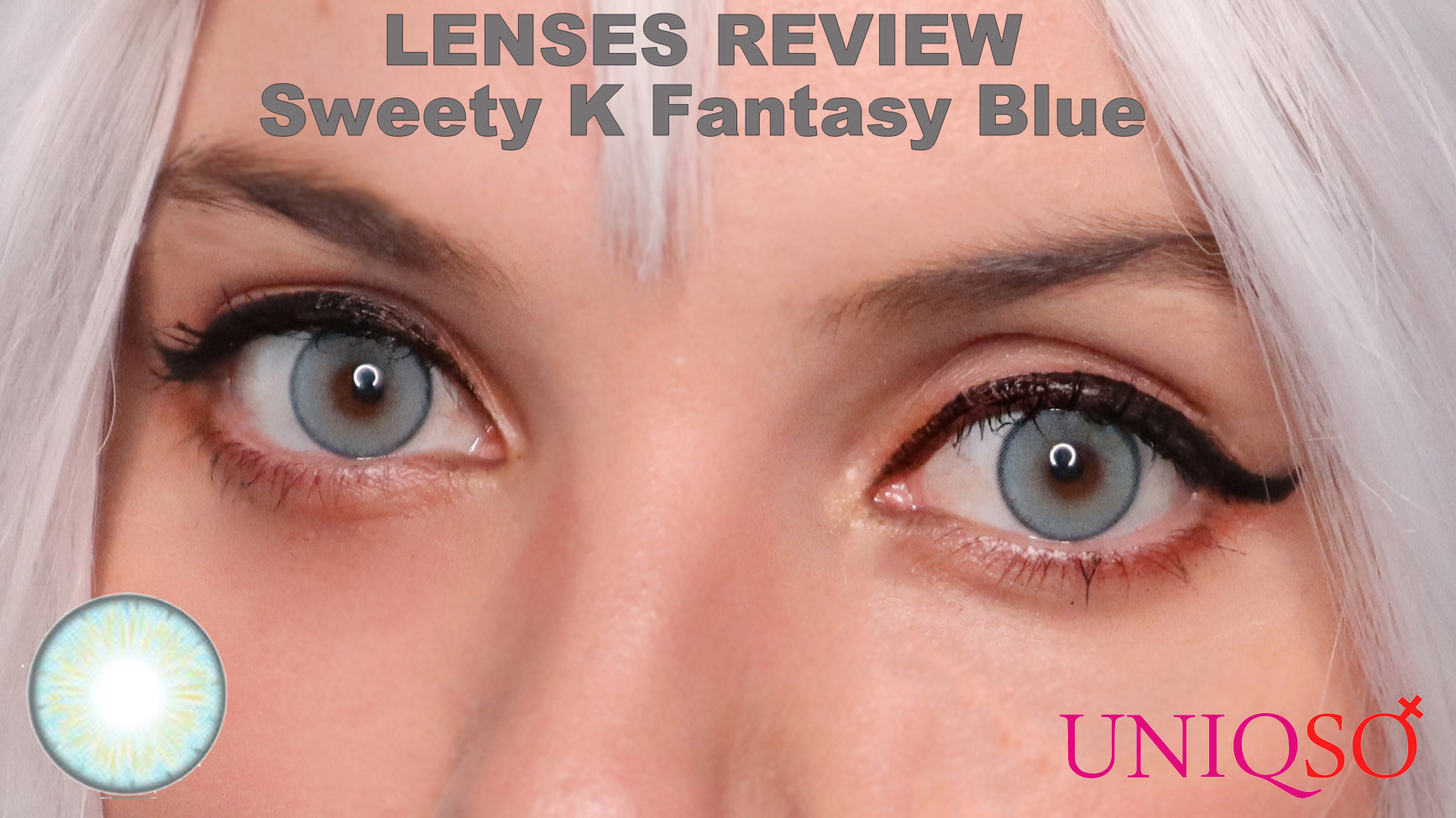 Lenses Review: Sweety K Fantasy Blue from Uniqso