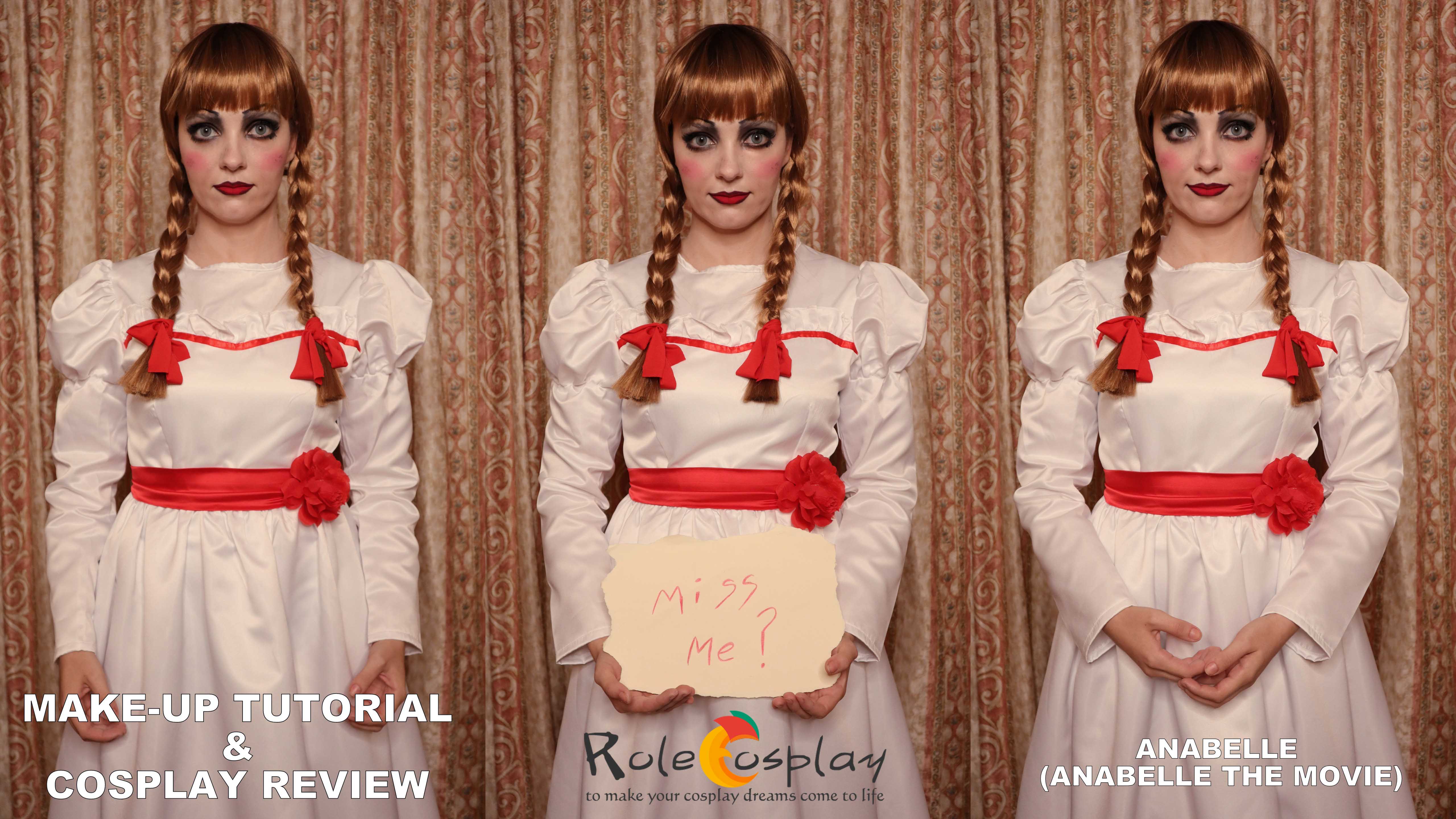 Costume Review & Make-up Tutorial: Anabelle (Anabelle The Movie) from Rolecosplay
