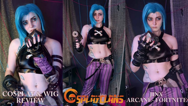 Cosplay & wig review: Jinx (Arcane – Fortnite) from Cosplayclans