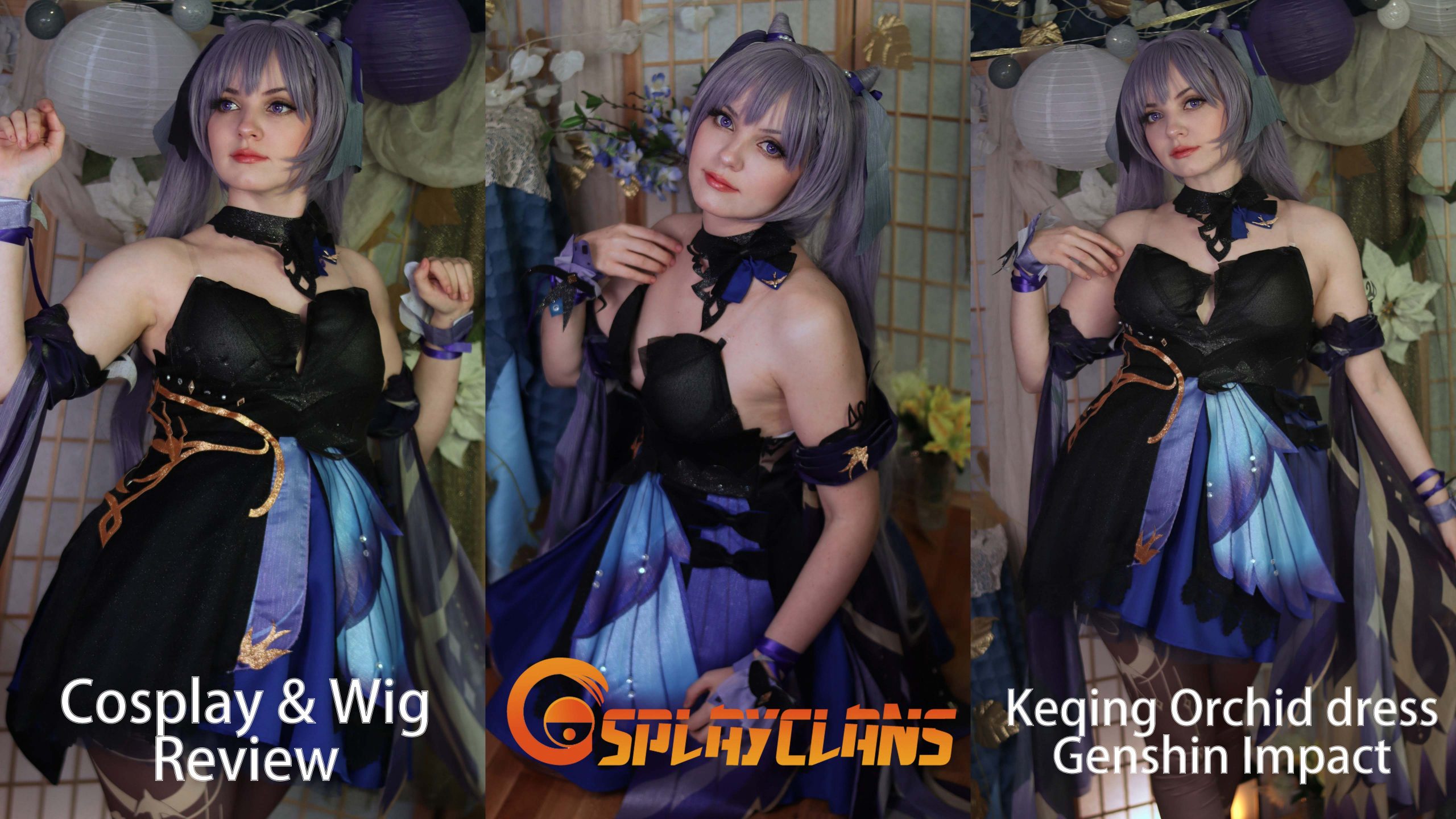 Cosplay & wig review: Keqing New Year Skin (Genshin Impact) from Cosplayclans